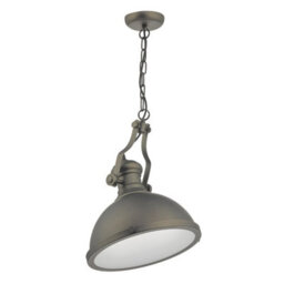 The Lighting Studio Arona Pendant Antique Pewter & Glass - thumbnail 3