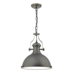 The Lighting Studio Arona Pendant Antique Pewter & Glass - thumbnail 1