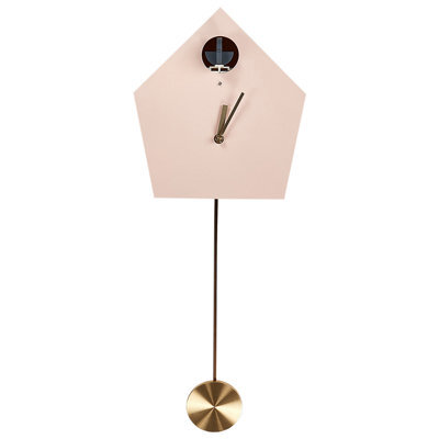 Beliani Pendulum Clock Arbaz 24 Cm Pink - image 1