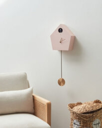 Beliani Pendulum Clock Arbaz 24 Cm Pink - thumbnail 2