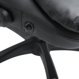 Homcom Vibrating Massage Heat Pu Leather Office Chair W/ Rc, Swivel Wheel, Black - thumbnail 9