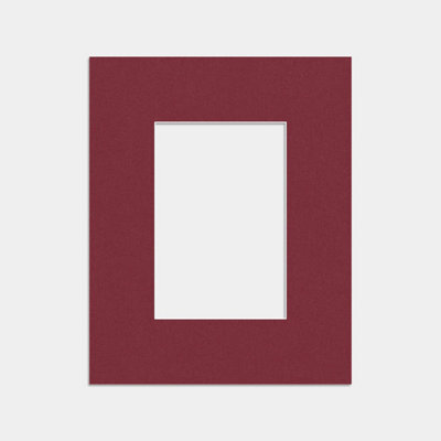 "Ak Frames Burgundy 10X8"" Picture Mount To Fit 6X4"" Aperture Size - Mount Board Only (No Frame Included)" - image 1