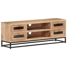 Berkfield Tv Cabinet 110X30X40 Cm Solid Acacia Wood - thumbnail 9