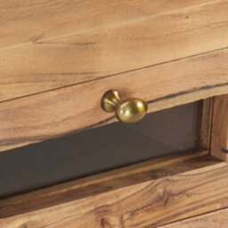 Berkfield Tv Cabinet 110X30X40 Cm Solid Acacia Wood - thumbnail 6
