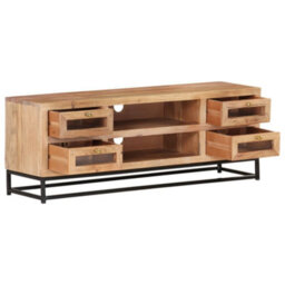Berkfield Tv Cabinet 110X30X40 Cm Solid Acacia Wood - thumbnail 3