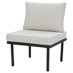 Matteo 6-Piece Beige Garden Lounge Set - Galvanised Frame, Woven Rope Design, Glass Top Table & Weatherproof Cushions - thumbnail 8