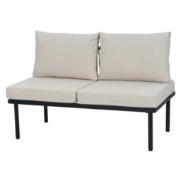 Matteo 6-Piece Beige Garden Lounge Set - Galvanised Frame, Woven Rope Design, Glass Top Table & Weatherproof Cushions - thumbnail 9