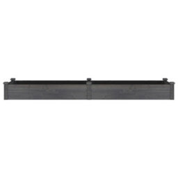 Berkfield Garden Raised Bed With Liner Grey 240X60X25 Cm Solid Wood Fir - thumbnail 4