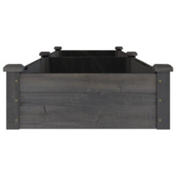 Berkfield Garden Raised Bed With Liner Grey 240X60X25 Cm Solid Wood Fir - thumbnail 5