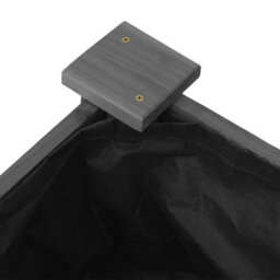 Berkfield Garden Raised Bed With Liner Grey 240X60X25 Cm Solid Wood Fir - thumbnail 6