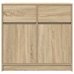 Berkfield Sideboard With Drawer Sonoma Oak 80X34X76 Cm Engineered Wood - thumbnail 6