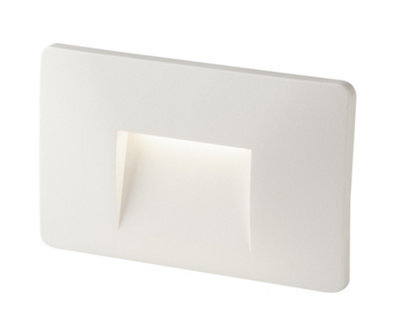 Luminosa Lighting Luminosa Breen Outdoor Led Recessed Wall Light White, Ip65 150Lm 4000K 13.3X8.5X3Cm