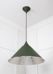From the Anvil Hammered Nickel Hockley Pendant In Heath - thumbnail 5