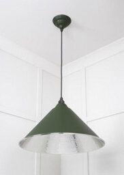 From the Anvil Hammered Nickel Hockley Pendant In Heath - thumbnail 4
