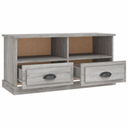 Berkfield Tv Cabinet Grey Sonoma 93X35.5X45 Cm Engineered Wood - thumbnail 8