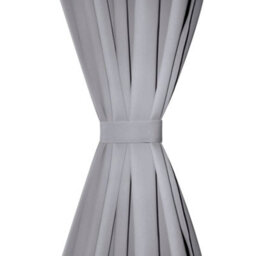 Berkfield Blackout Curtains 2 Pcs With Metal Eyelets 135X175 Cm Grey - thumbnail 3