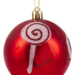 Christmas Tree World 10Cm Hand Painted Shatterproof Bauble Design 8 (9 Pack) - thumbnail 4