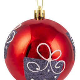 Christmas Tree World 10Cm Hand Painted Shatterproof Bauble Design 8 (9 Pack) - thumbnail 6