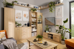 Arte Nepo Plus Oak Sonoma 119Cm Sideboard - 2-Door, 4-Drawer Storage Cabinet - thumbnail 2
