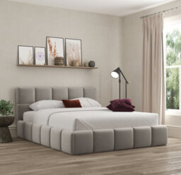 Ds Living Ovella Cubed Upholstered Plush Pebble Bed - thumbnail 1