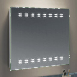 Ibathuk Celeste Wall Mounted Led Illuminated Bathroom Mirror, Modern Mirror With Backlit Light Sensor And Demister, 500 X 700mm - thumbnail 6