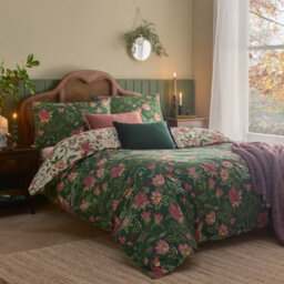 Wylder Nature Beatrice Reversible Floral Duvet Cover Set, Double, Multicolour - thumbnail 2