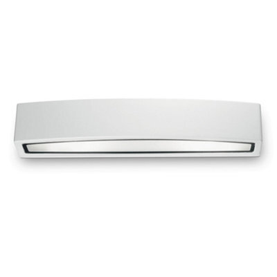 Ideal Lux Andromeda 2 Light Outdoor Large Up Down Wall Light White, Putty Ip54, E27