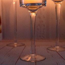 Living And Home 3 Pcs Glass Candle Holder Tealight Holder Set Candlestick Table Centerpiece - thumbnail 7