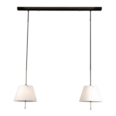 Luminosa Lighting Luminosa Brezil 2 Light Straight Bar Pendant Ceiling Light Bronze