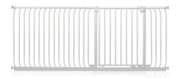 Safetots Elite Pressure Safety Gate, 189Cm - 198Cm, Matt White, Pressure Fit Stair Gate - thumbnail 1