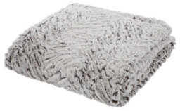Catherine Lansfield Downstairs Living Wolf Faux Fur 150X200Cm Blanket Throw Neutral - thumbnail 1