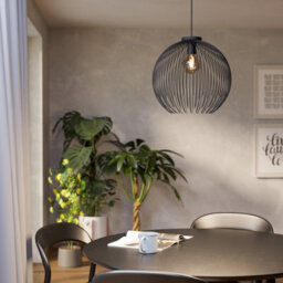 Eglo Venezuela Black Steel Pendant Light - thumbnail 1