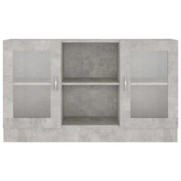 Vidaxl Vitrine Cabinet Concrete Grey 120X30.5X70 Cm Engineered Wood - thumbnail 6