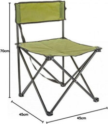 Mantraraj Folding Camping Chair Lightweight Portable Outdoor Garden Beach Fishing Picnic Chair Green - thumbnail 2