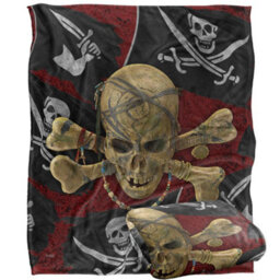 Jq Licensing James Piazza Silky Jolly Roger Supersoft Blanket Multicoloured (One Size) - thumbnail 2