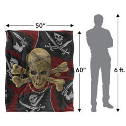 Jq Licensing James Piazza Silky Jolly Roger Supersoft Blanket Multicoloured (One Size) - thumbnail 5