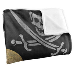 Jq Licensing James Piazza Silky Jolly Roger Supersoft Blanket Multicoloured (One Size) - thumbnail 3