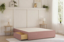 Sloomy Divan Base Blush Plush 2 Drawers Foot End King - thumbnail 3