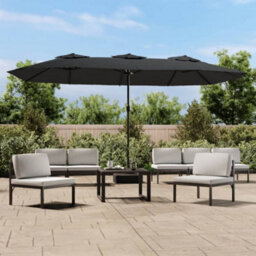 Walplus Double-Head Parasol Anthracite 449X265 Cm - thumbnail 1