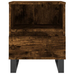 Berkfield Bedside Cabinet Smoked Oak 40X35X50 Cm Engineered Wood - thumbnail 5