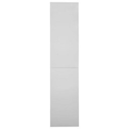 Berkfield Office Cabinet With Sliding Door Light Grey 90X40X180 Cm Steel - thumbnail 3
