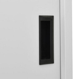 Berkfield Office Cabinet With Sliding Door Light Grey 90X40X180 Cm Steel - thumbnail 7