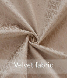 Luxury Living Temple Velvet Ring Top Curtains Latte - thumbnail 4