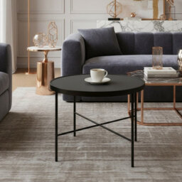 Tre 600 Elegant Coffee Table 60X60 Cm With Metal Legs Modern Durable Living Room Design Grigia Pietra - thumbnail 1