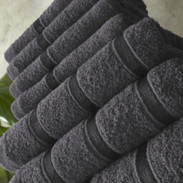 Smart Living Luxury 100% Cotton 8 Piece Super Soft Bathroom Towel Bale Set - Grey - thumbnail 4
