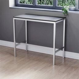 Black  Bar Table & Stool Set 2 Seater Chair Industrial Kitchen Dining Room - thumbnail 3