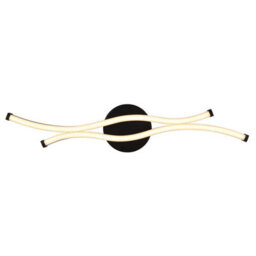 Luminosa Lighting Luminosa Boyd 47Cm Integrated Led Semi Flush Ceiling Light Matt Black 2X Led 3000K - thumbnail 4