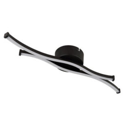 Luminosa Lighting Luminosa Boyd 47Cm Integrated Led Semi Flush Ceiling Light Matt Black 2X Led 3000K - thumbnail 2