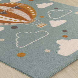 Livabliss Ankara-Kids Multicoloured Grey Blue Washable Rug For Children's Rooms 140 X 200 Cm Easy Care, Non Shedding - thumbnail 6