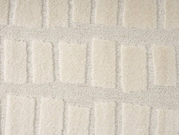 Isabella Living Room Area Rugs - Embossed Cobble Design Cream 60Cm X 220Cm - thumbnail 3